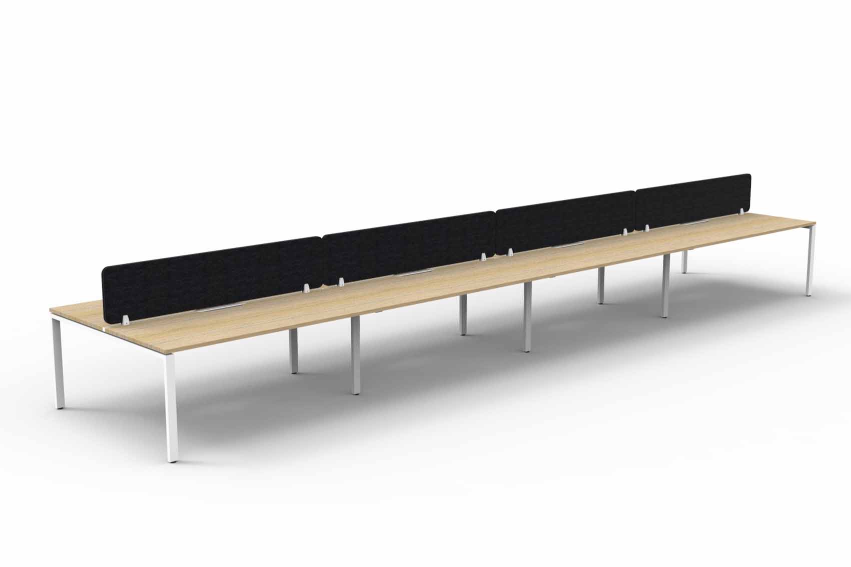 Profile 8 Person Double Sided Workstation - with Eco Screen